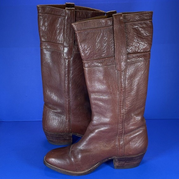 Vintage Kane Gold Label Exclusive‎ 3403 Brown Leather Boots Women’s 6.5 - 7 - Picture 8 of 13